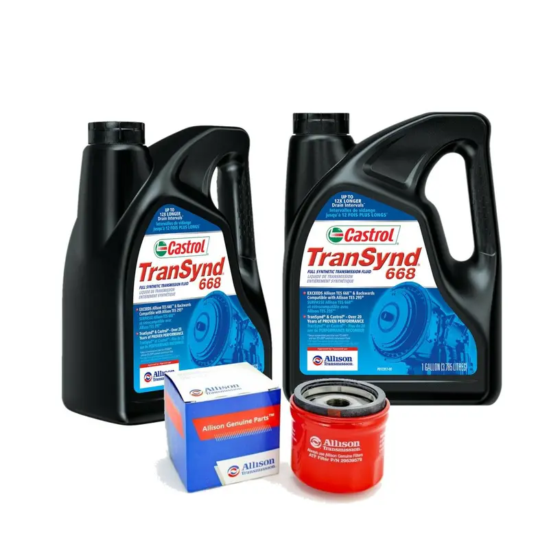 2 Gallons Allison Transynd Tes 668 Synthetic Trans Fluid/Allison Spin On Filter 1