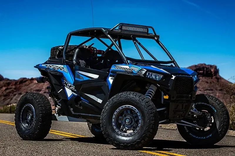 (4) 14X7 Fuel Utv D557 Anza Matte Black/Gunmetal Wheels 4X110 +13 Offset 4.51" Backspacing 2