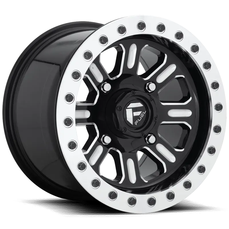 (4) 15X10 Fuel Utv D910 Hardline Beadlock Wheels Black Milled 4X156 +25 Offset 2