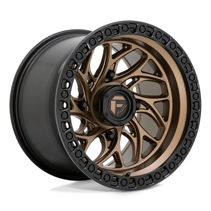 (4) 15X7 Fuel Utv D777 Runner Wheels Bronze Black Ring 4X137 10 Offset 4.39 Inch Backspacing 2