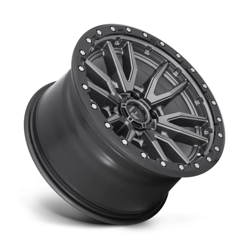 (4) 17X9 Fuel Rebel 6 Matte Gunmetal Wheels 6X139.7 -12Mm Offset For Ford Gm 2