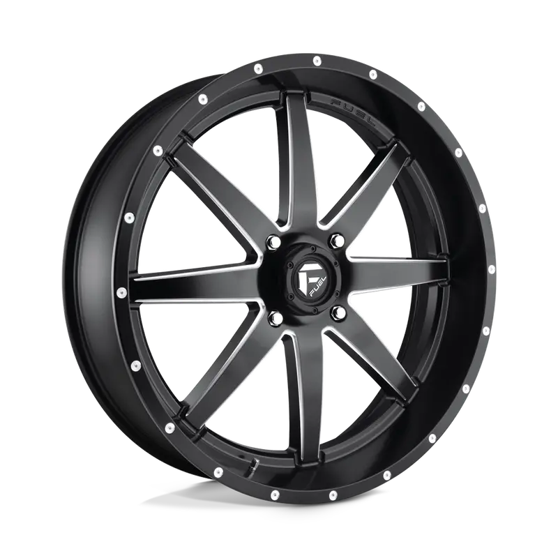 (4) 18X7 Fuel Utv D538 Maverick Matte Black Milled Wheels 4X156 +13 Offset 4.51" 2