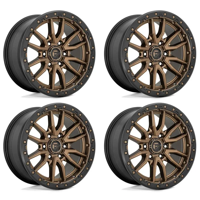 (4) 20X9 Fuel Rebel 6 Matte Bronze Wheels 6X139.7 +20Mm Offset For Ford Gm 1