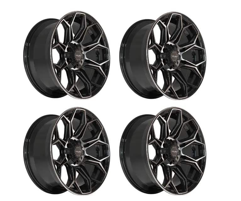 4Play Gen3 4P83 Brushed Black 20X10 Wheel Set For Ford/Gmc/Chevrolet/Toyota - 6 Lug 1
