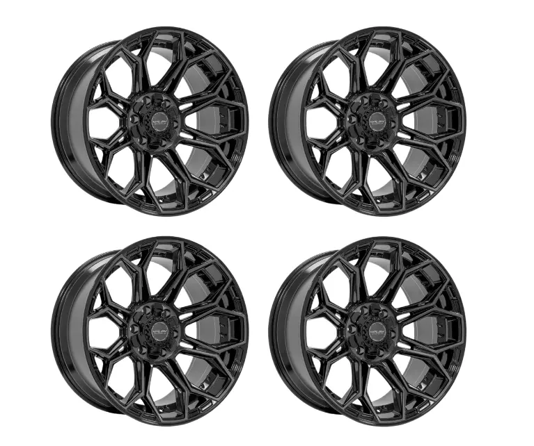 4Play Gen3 4P83 Gloss Black 20X9 Wheel Set For Ford/Gmc/Chevrolet/Toyota - 6 Lug 1