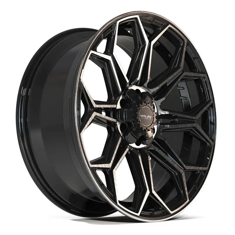 4Play Gen3 Brushed Black 22X10 Wheel Set For Ford/Gmc/Chevrolet/Toyota - 5 Lug 1