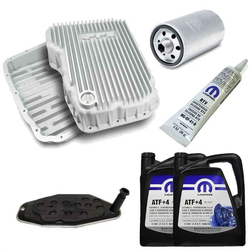 68Rfe Transmission Service Kit & Ppe Raw Deep Pan/Filter For 07+ Ram 2500/3500 1