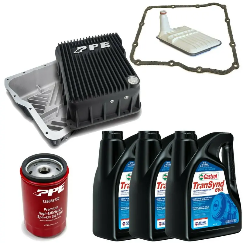 Acdelco Allison 1000 Transmission Kit & Ppe Black Deep Pan For 01-19 Gm Trucks 1