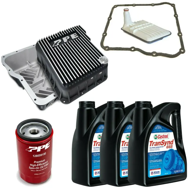 Acdelco Allison 1000 Transmission Kit & Ppe Brushed Deep Pan For 01-19 Gm Trucks 1