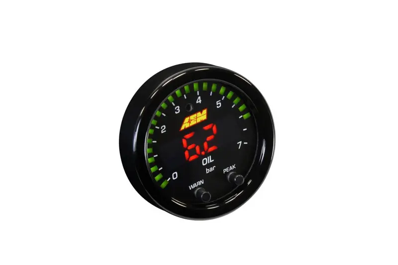 Aem X-Series Fluid Pressure Gauge - 30-0301 X-Series 100 Psi/7 Bar 1