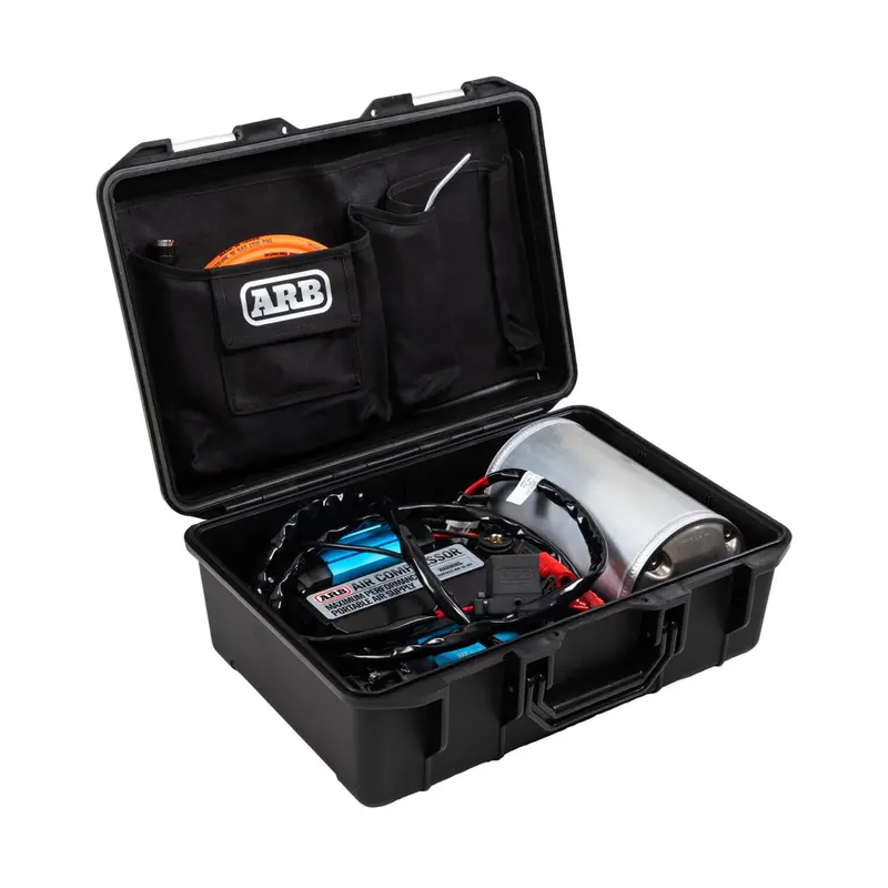Arb High Performance Twin Motor 12V Portable Air Compressor W/ Waterproof Case 1