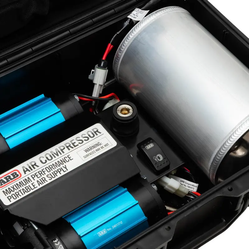 Arb High Performance Twin Motor 12V Portable Air Compressor W/ Waterproof Case 2