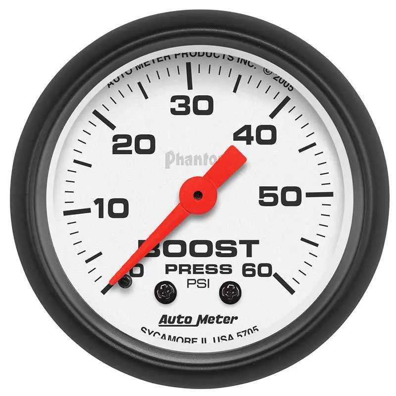 Auto Meter 2-1/16" Phantom Series 0-60 Psi Boost Gauge 5705 1