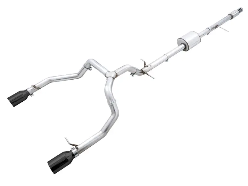 Awe 0Fg 3” Cat-Back Exhaust W/ 5” Black Tips For 2019-2024 Gmc/Chevy 1500 5.3L 1