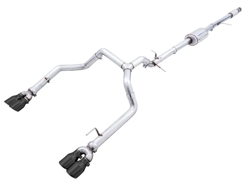 Awe 0Fg Cat-Back Exhaust 4In Blk Tips For 19-25 Gm Silverado/Sierra 1500 5.3L 1