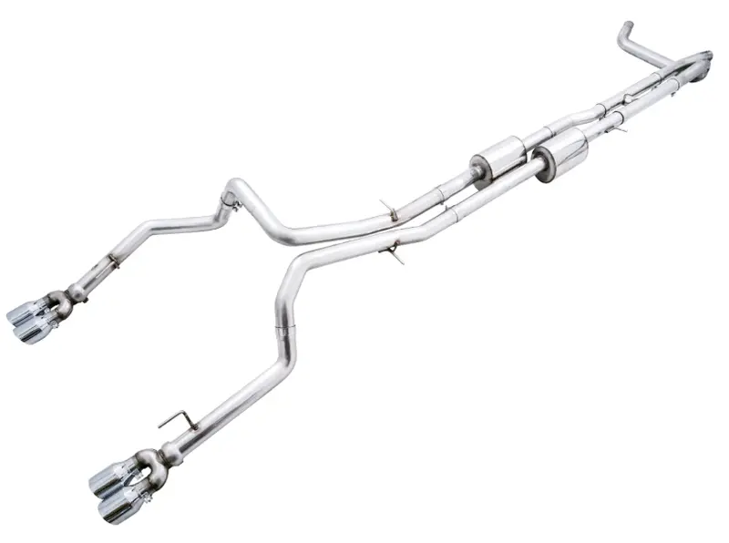 Awe 0Fg Chrome Exhaust For 19-25 Gm Silverado/Sierra 1500 6.2L W/Bumper Cutouts 1