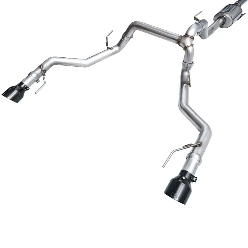 Awe 0Fg Non-Resonated Cat-Back Exhaust W/ Black Tips For 2021-2025 Ford F-150 Tremor 2