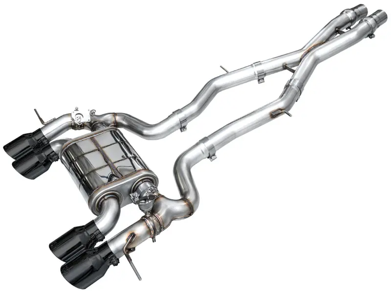 Awe Switchpath 3” Cat-Back Exhaust W/ Black Tips For 2023-2025 Bmw G87 M2 1