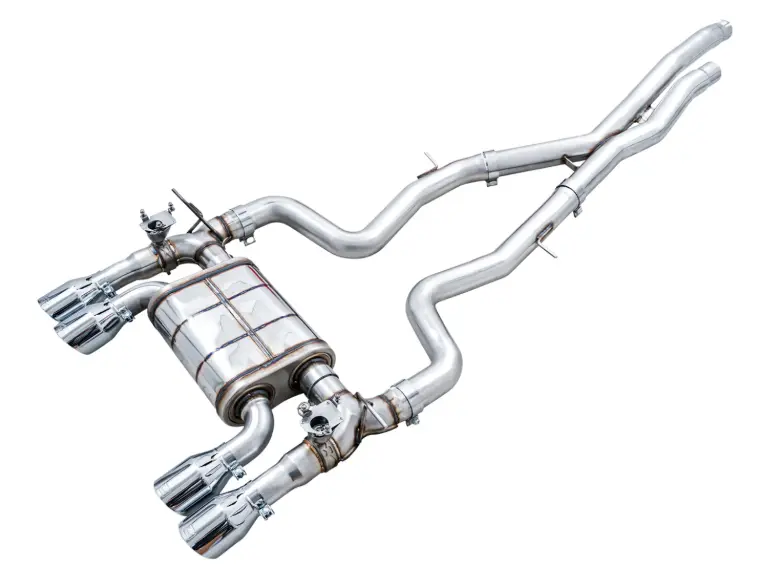 Awe Switchpath Cat-Back Exhaust W/ 4" Chrome Tips For 15-20 Bmw M3/M4 3.0L 1