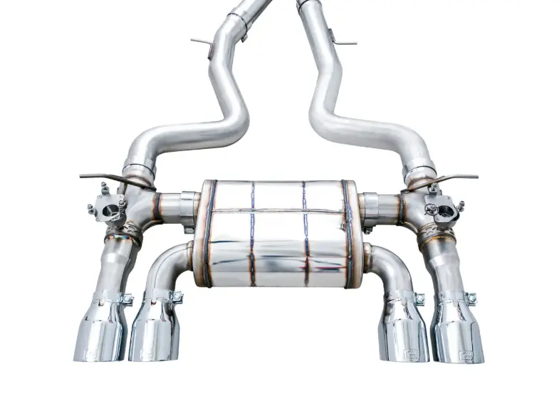 Awe Switchpath Cat-Back Exhaust W/ 4" Chrome Tips For 15-20 Bmw M3/M4 3.0L 2