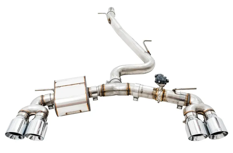 Awe Switchpath Cat-Back Exhaust W/ Chrome Tips For 2018-2019 Volkswagen Golf R 1
