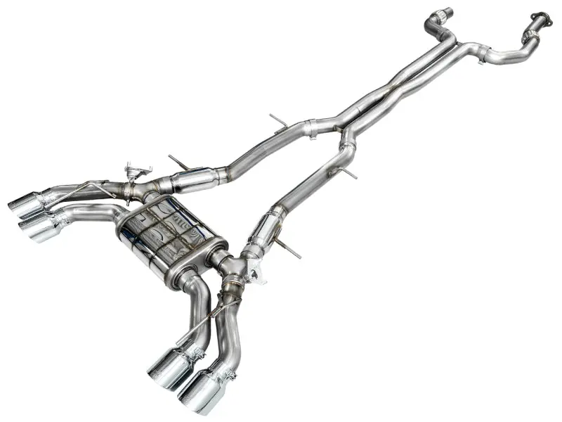 Awe Switchpath Exhaust 4.5" Chrome Tips For 22-25 Cadillac Ct4 V Blackwing 3.6L 1