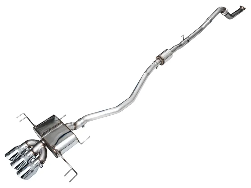 Awe Touring Cat-Back Exhaust 4.5” Triple Chrome Tips For 23-25 Honda Civic Type R 1