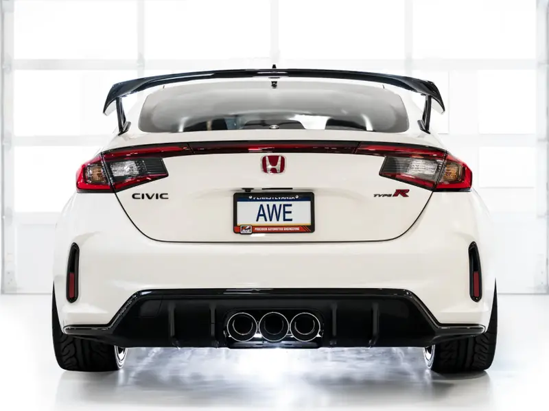 Awe Touring Cat-Back Exhaust 4.5” Triple Chrome Tips For 23-25 Honda Civic Type R 2