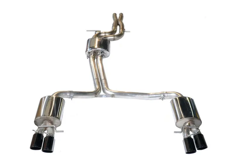 Awe Touring Cat-Back Exhaust W/ 4” Black Tips For 13-17 Audi S5 3.0T 1