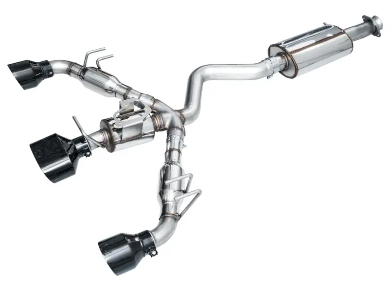 Awe Touring Cat-Back Exhaust W/ 5" Triple Black Tips For 23-25 Toyota Gr Corolla 1