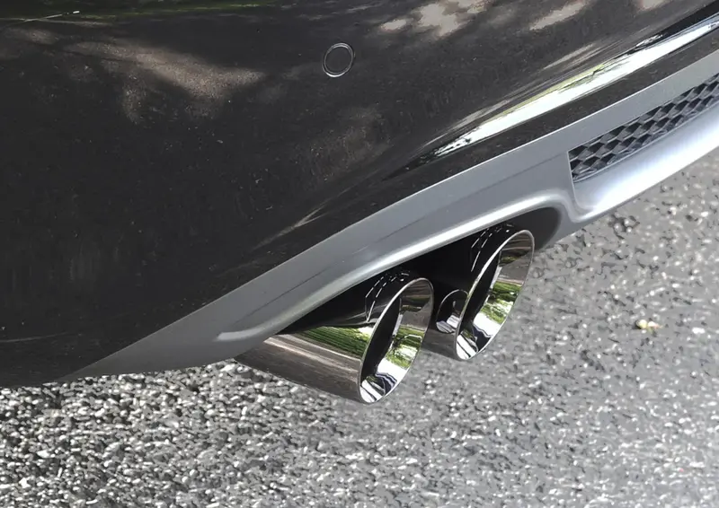 Awe Touring Catback Exhaust Single Side 3.5" Blk Quad Tips For 09-16 Audi A4 2.0 2