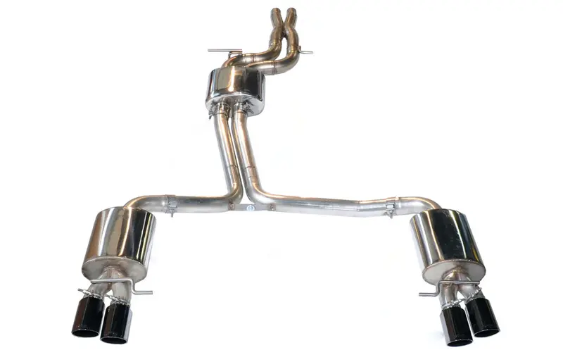 Awe Touring Edition Cat-Back Exhaust 3.5In Black Tips For 13-17 Audi S5 3.0L 1