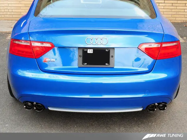 Awe Touring Edition Cat-Back Exhaust 3.5In Black Tips For 13-17 Audi S5 3.0L 2