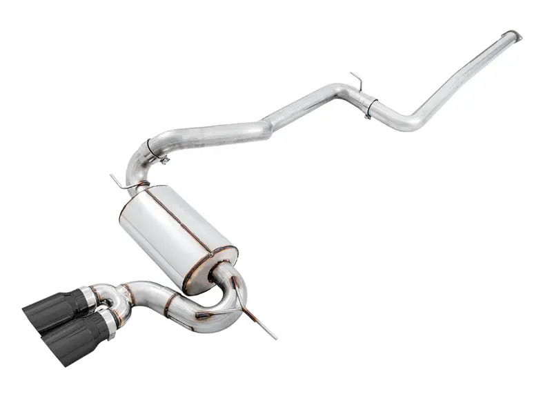 Awe Touring Edition Cat-Back Exhaust 4” Black Tips For 13-18 Ford Focus St 2.0L 1