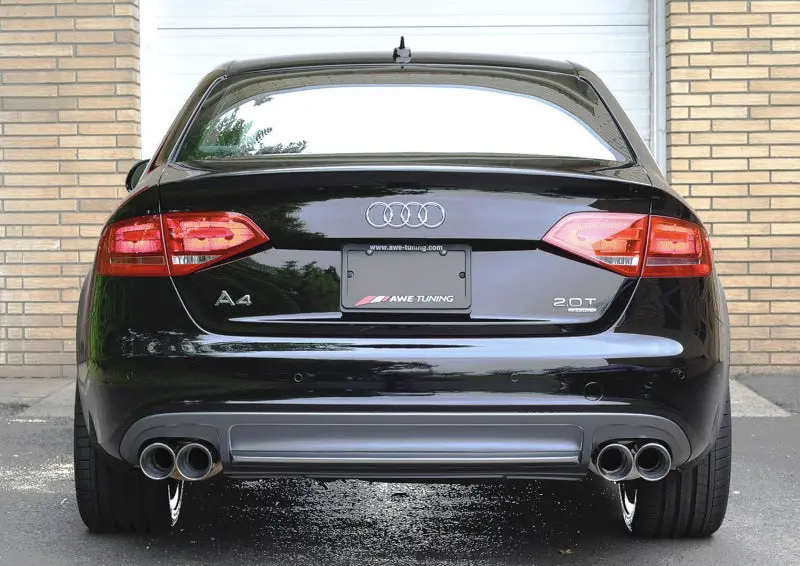 Awe Touring Edition Cat-Back Exhaust W/ 3.5” Chrome Tips For 09-16 Audi A4 2.0L 2