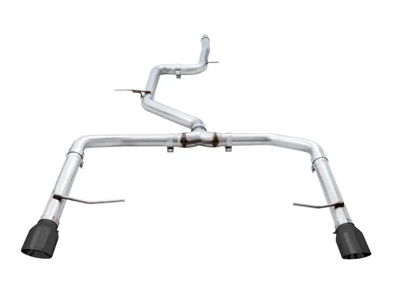 Awe Track Axle-Back Exhaust W/ 4" Black Tips For 19-21 Volkswagen Jetta Gli Mk7 1