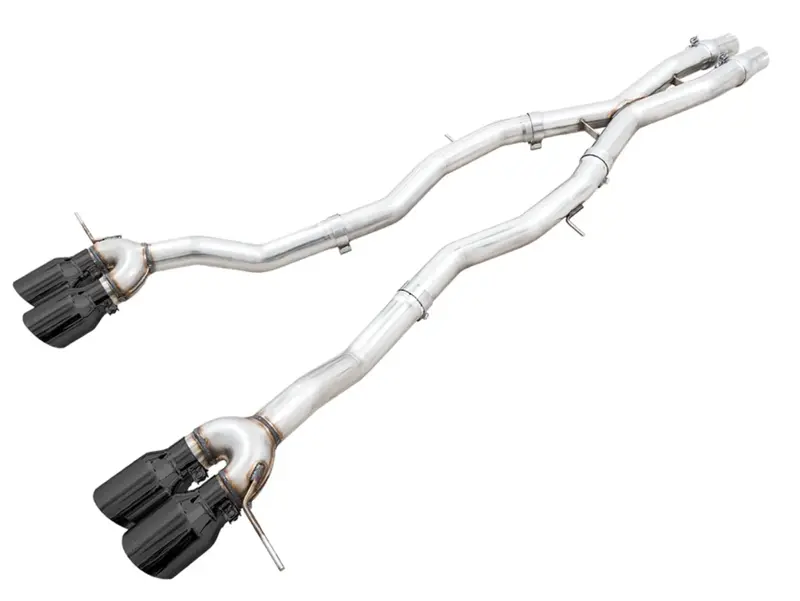 Awe Track Cat-Back Exhaust 4.5In Black Quad Tips For 21-25 Bmw M3/M4 G8x 3.0L 1