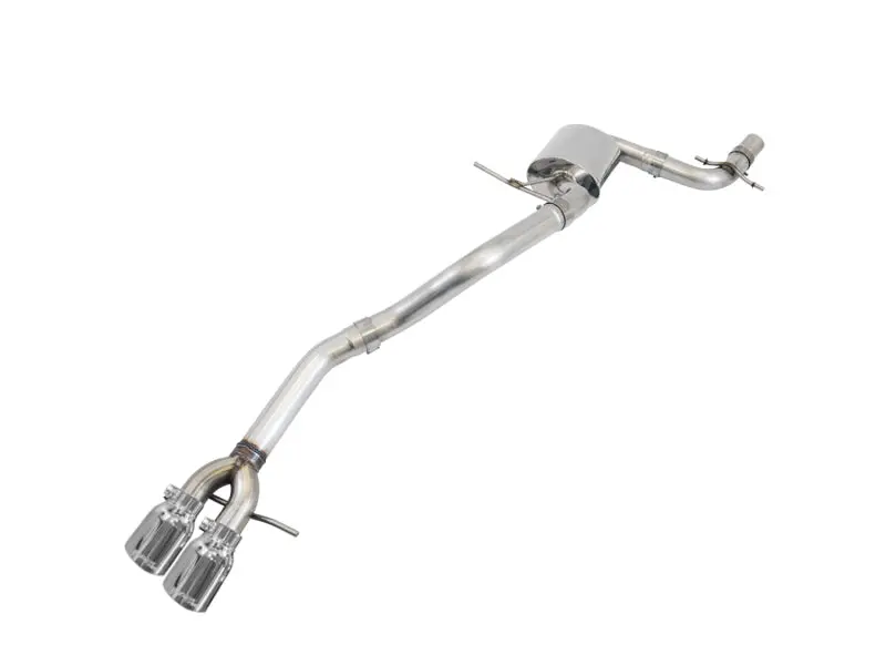 Awe Track Cat-Back Exhaust W/ 3.5" Chrome Tips For 16-18 Volkswagen Jetta 1.4T 1