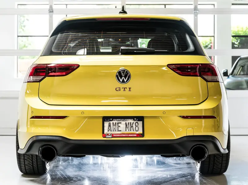 Awe Track Cat-Back Exhaust W/ 5” Black Tips For 22-24 Volkswagen Gti 2.0L 2