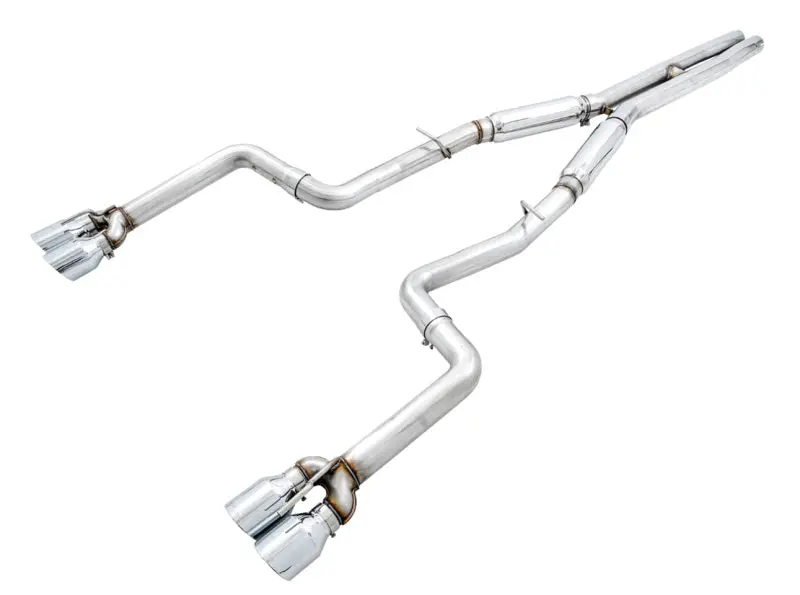 Awe Track Catback Exhaust W/ Chrome Tips For 2015-2023 Dodge Challenger 6.4L/6.2L Sc 1