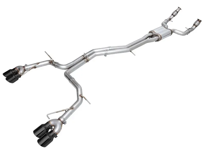 Awe Track Edition 3” Cat-Back Exhaust W/ Black Tips For 2020-2024 Audi C8 S6/S7 1