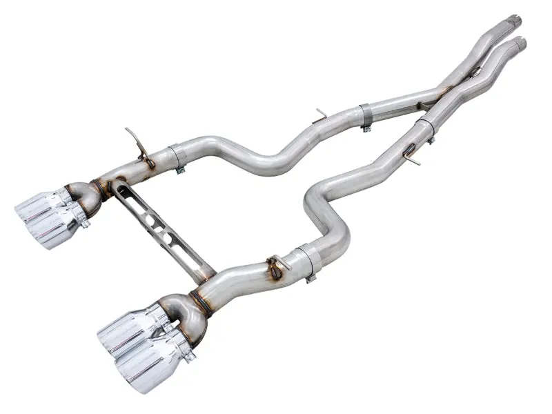 Awe Track Edition 3” Cat-Back Exhaust W/ Chrome Tips For 2015-2020 Bmw F8x M3/M4 1