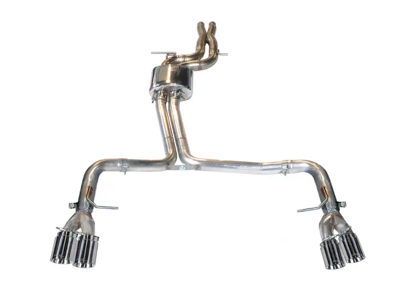Awe Track Edition Cat-Back Exhaust W/ 4” Chrome Tips For 13-17 Audi S5 3.0L 1