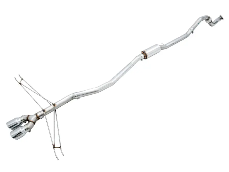 Awe Track Edition Cat-Back Exhaust W/ 4” Chrome Tips For 17-20 Honda Civic Si 1