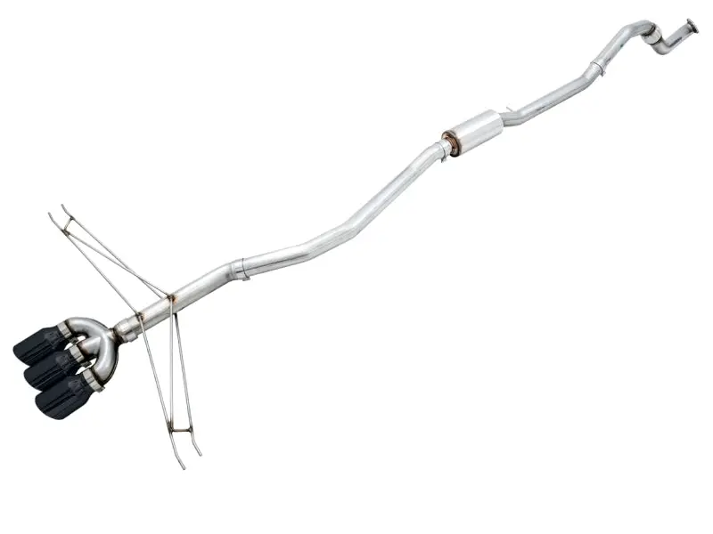 Awe Track Edition Cat-Back Exhaust W/ Black Tips For 2017-2020 Honda Civic Si 1