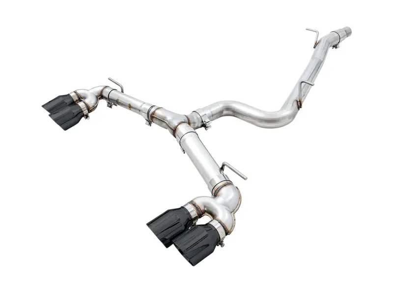 Awe Track Edition Cat-Back Exhaust W/ Black Tips For 2018-2019 Volkswagen Golf R 1