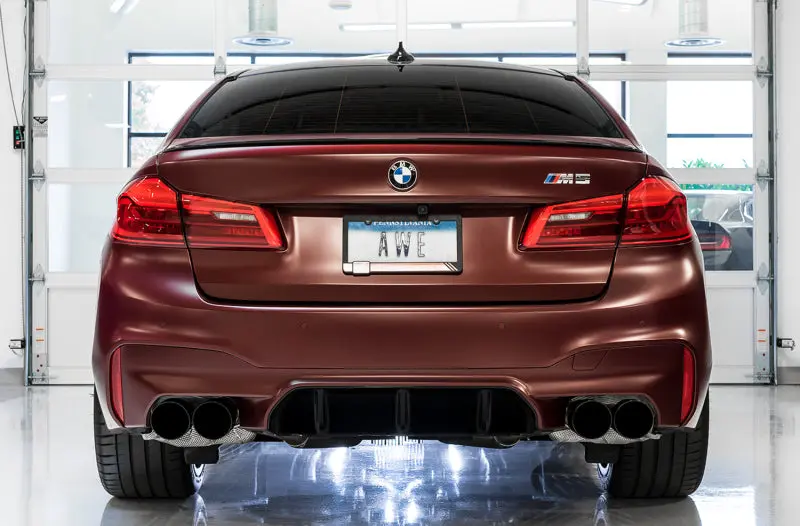 Awe Track Edition Cat-Back Exhaust W/ Diamond Black Tips For 2018-2023 Bmw M5 2