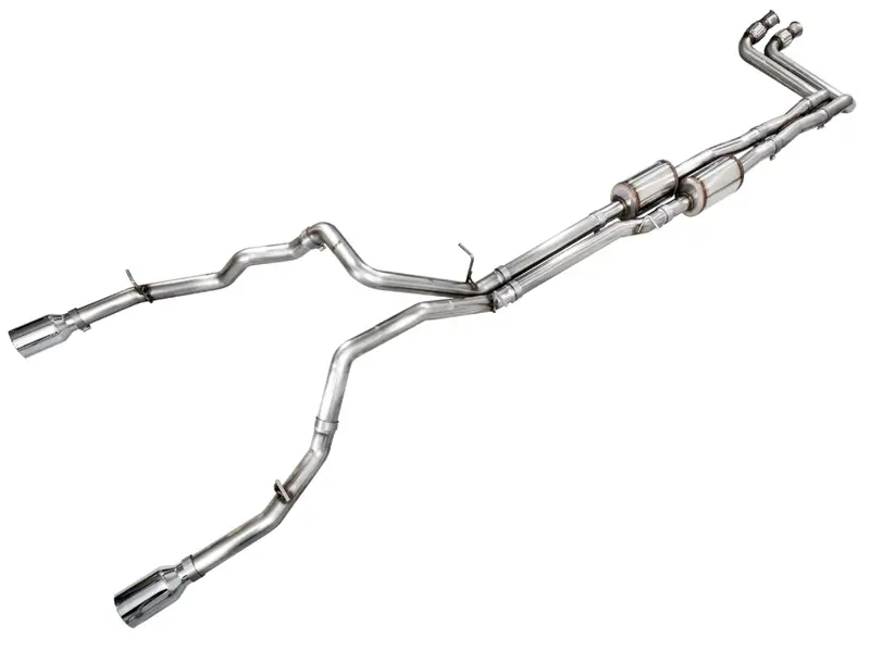 Awe Tuning 0Fg Cat-Back Exhaust 5In Chrome Tips For 2025 Ram 1500 3.0Tt 1