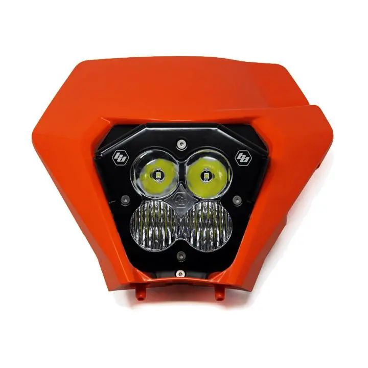Baja Design Xl Pro Led Headlight Kit With Orange Shell For 2020-2023 Ktm Dirt Bike 1