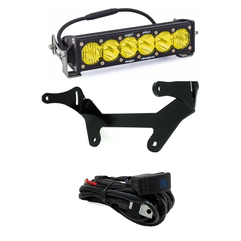 Baja Designs 10" Onx6 Amber Light Bar Shock Mount Kit For Can-Am Maverick X3 1